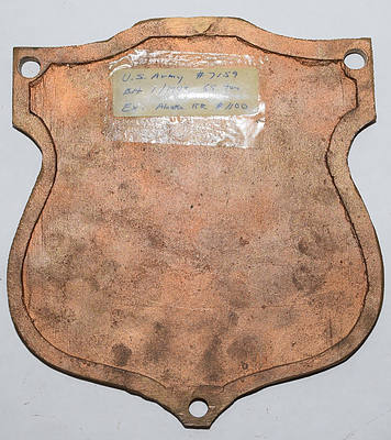 US ARMY BUILDERS PLATE