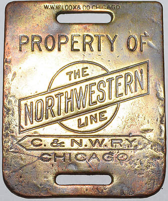 C&NWRY BAGGAGE TAG