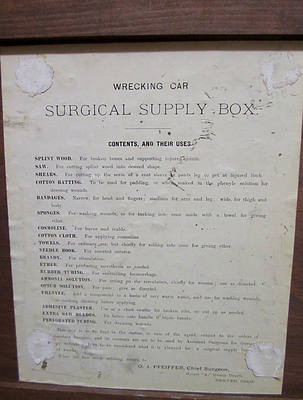 COLORADO & SOUTHERN SURGICAL SUPPLY BOX