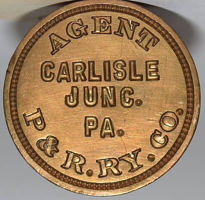 P&R RY CO AGENT CARLISLE JUNC PA WAX SEAL