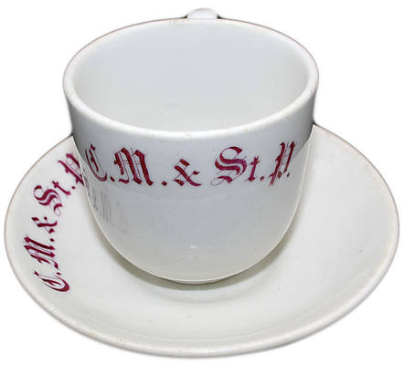 CM&STP ST PAUL CUP & SAUCER