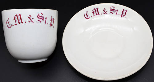 CM&STP ST PAUL CUP & SAUCER