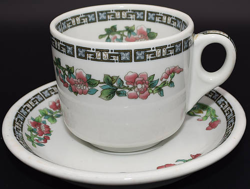 NYNH&H INDIAN TREE CUP & SAUCER