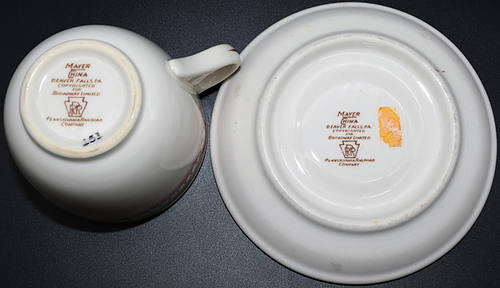 PRR BROADWAY CUP & SAUCER