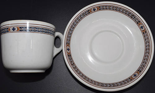 PRR PURPLE LAUREL CUP & SAUCER