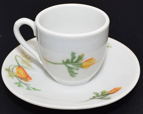 AT&SF CALIFORNIA POPPY DEMITASSE