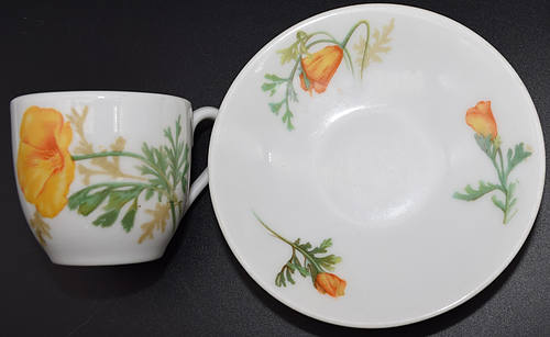 AT&SF CALIFORNIA POPPY DEMITASSE