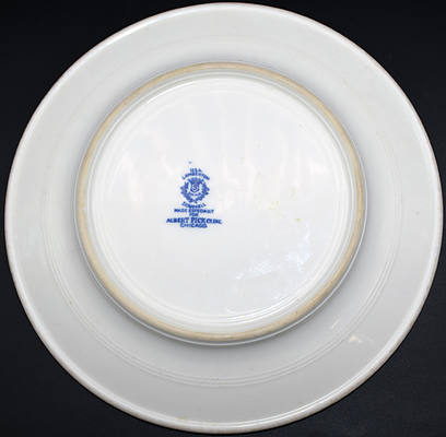 AT&SF BLEEDING BLUE DINNER PLATE