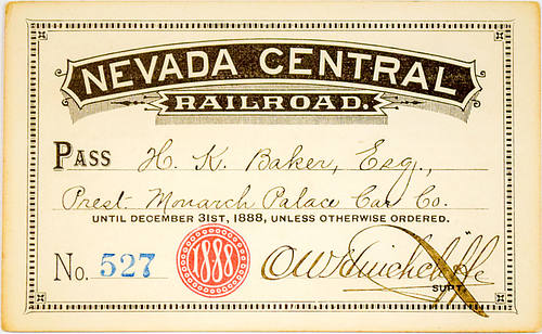 NEVADA CENTRAL RAILROAD PASS