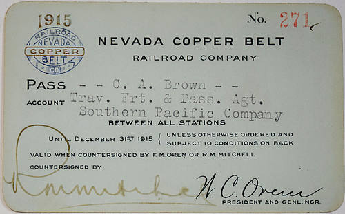 NEVADA COPPER BELT PASS