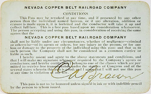 NEVADA COPPER BELT PASS