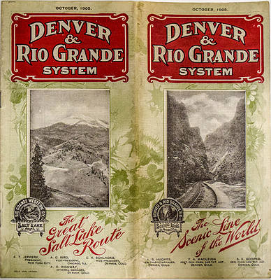 DENVER & RIO GRANDE RAILROAD TIME TABLE