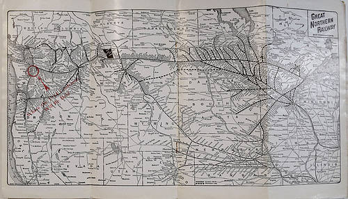 GREAT NORTHERN RAILWAY TIME TABLE