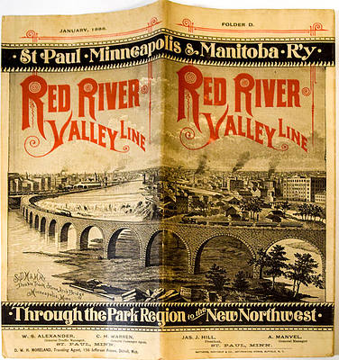 ST PAUL MINNEAPOLIS & MANITOBA RY TIME TABLE