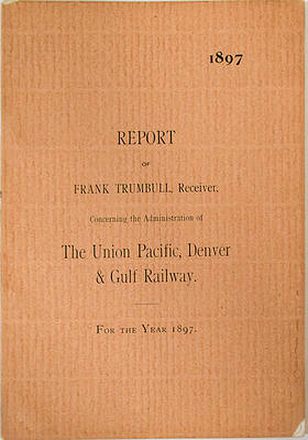 UNION PACIFIC DENVER & GULF REPORT