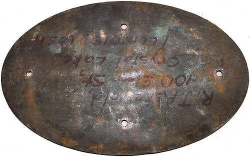 NEW ZEALAND GOVERNMENT RAILWAY BUILDERS PLATE