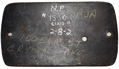 NORTHERN PACIFIC BUILDERS PLATE