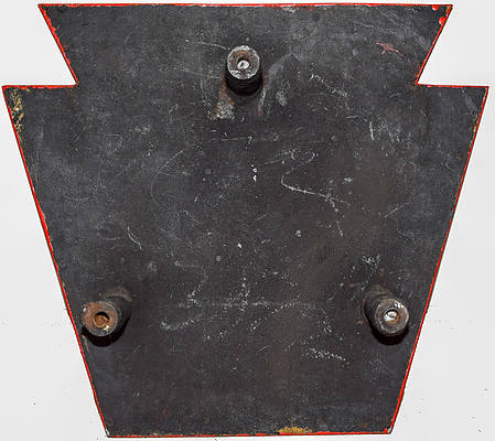 PENNSYLVANIA RR NUMBER PLATE