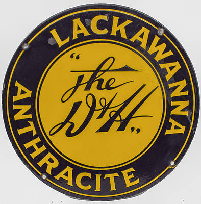The D&H LACKAWANNA ANTHRACITE SIGN