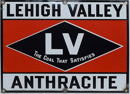 LEHIGH VALLEY ANTHRACITE SIGN