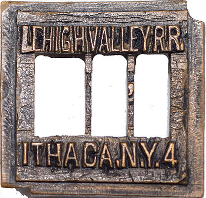 LEHIGH VALLEY RR ITHACA, NY 4 DATER DIE