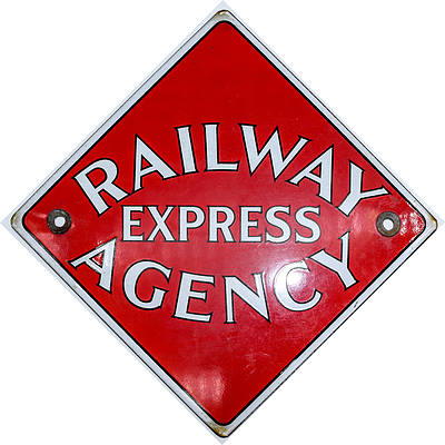 RAILWAY EXPRESS AGENCY SIGN