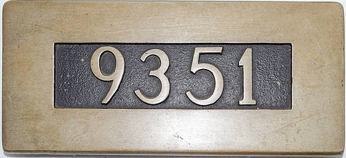 SOUTHERN PACIFIC CAR PLATE