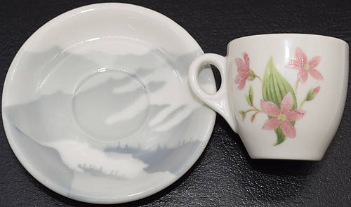 GREAT NORTHERN MOUNTAINS & FLOWERS DEMITASSE