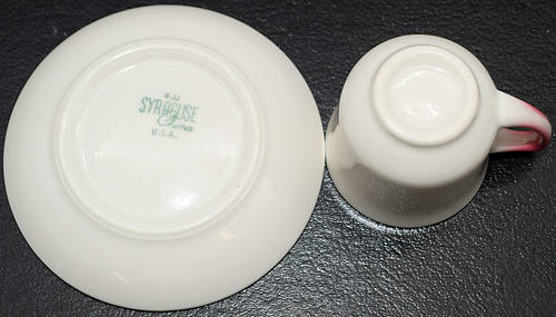 GULF MOBILE &OHIO ROSE DEMITASSE