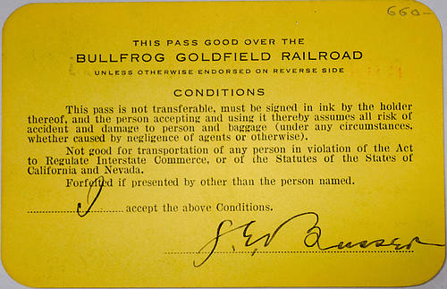 BULLFROG GOLDFIELD RR