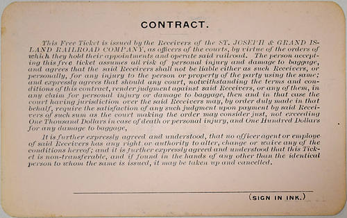 ST JOSEPH & GRAND ISLAND RR