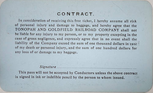 TONOPAH & GOLDFIELD RR CO