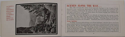 COLORADO SPRINGS & CRIPPLE CREEK BOOKLET