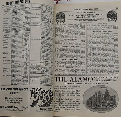 DENVER & RIO GRANDE RR RED BOOK