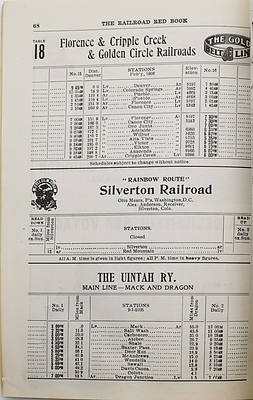 DENVER & RIO GRANDE RR RED BOOK