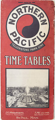 NORTHERN PACIFIC TIME TABLE
