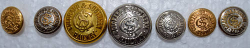 COLORADO & SOUTHERN BUTTONS