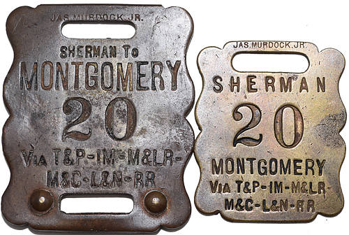 LOUISVILLE & NASHVILLE BAGGAGE TAG