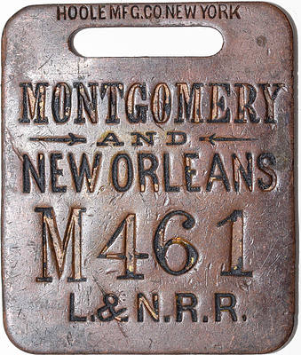 LOUISVILLE & NASHVILLE BAGGAGE TAG