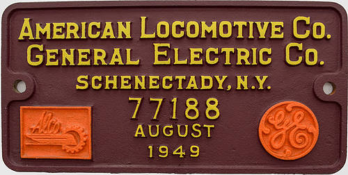 CHICAGO GREAT WESTERN BUILDERS PLATE