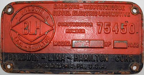 SOUTHERN PACIFIC BUILDERS PLATE