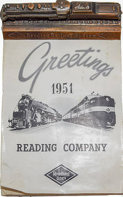 READING COMPANY DESK CALENDAR