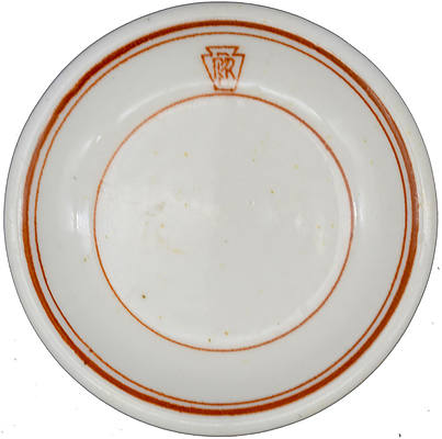 PRR BROWN KEYSTONE BUTTER PAT