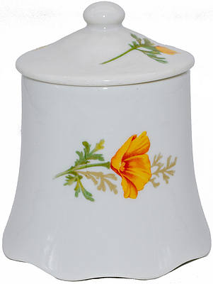 AT&SF CALIFORNIA POPPY SUGAR BOWL
