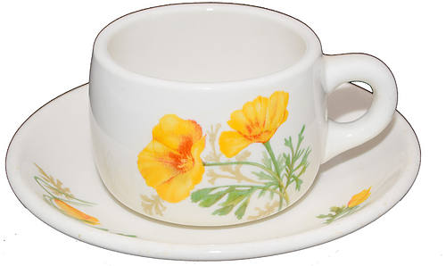 AT&SF CALIFORNIA POPPY CUP & SAUCER