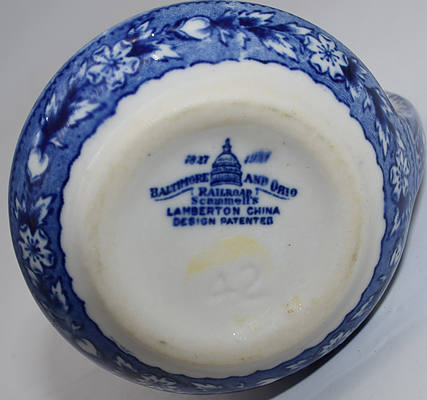 B&O CENTENARY PITCHER