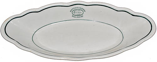 B&A WORCESTER OVAL PLATE