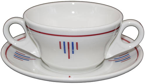 C&NW PATRIOT CUP & SAUCER