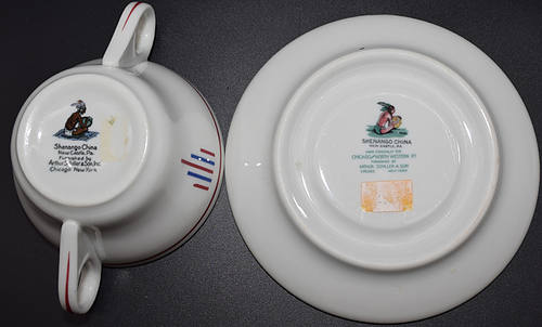 C&NW PATRIOT CUP & SAUCER