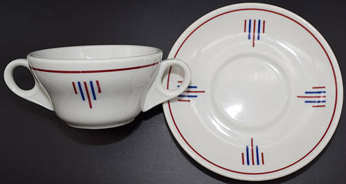 C&NW PATRIOT CUP & SAUCER